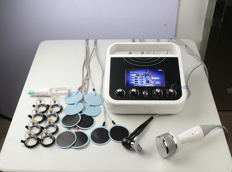 EMS マッスルシミュレーターボディスリミングロシアンウェーブ電気刺激フェアカッピングブレスト真空治療マシン