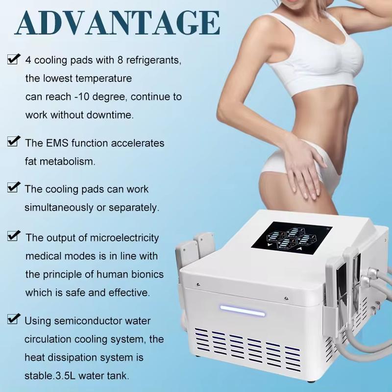 Cryo Ems パッド セラピー冷却プレート 電子筋肉刺激 ボディスリミング スカルプティングマシン