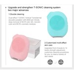 Tゾーン洗顔マッサージシリコン フェイシャルブラシ LED 最新製品