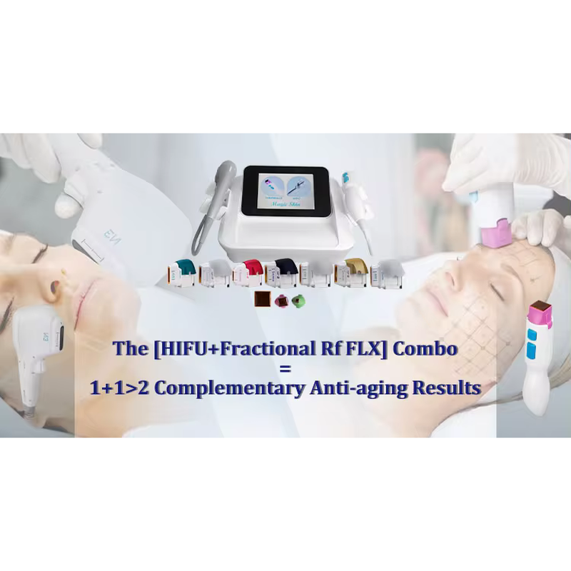 2 in 1 7D hifu RF フェイスリフトマシン hifu フェイスおよびボディタイトニングマシン