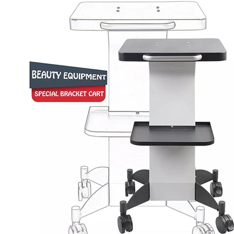 キャビテーション美容機器用アルミニウム製ホワイトサロントロリースタンド 組み立て式トロリーカート SPA